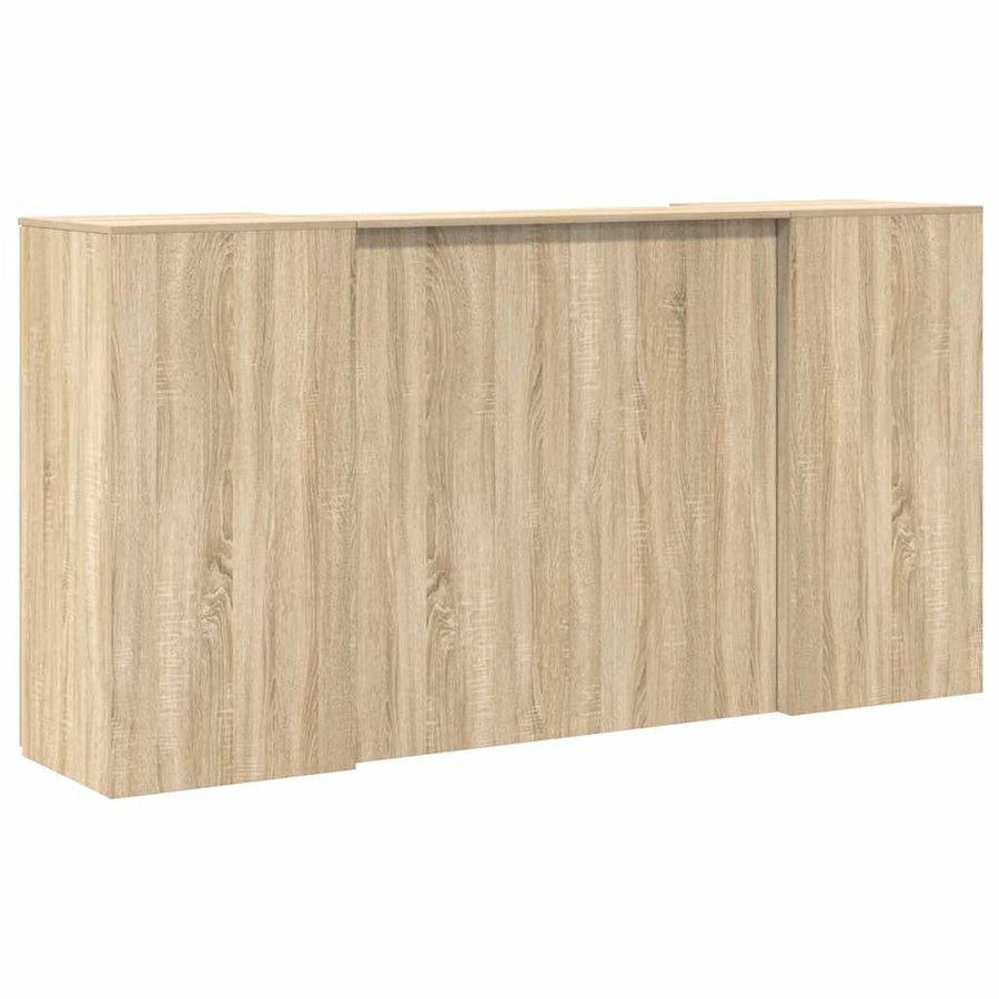 Receptiebalie 200X50X103,5 Cm Bewerkt Hout Kleurig 200 x 50 x 103.5 cm Sonoma eiken