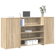 Receptiebalie 200x50x103,5 cm bewerkt hout sonoma eiken