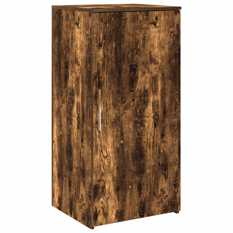 Receptiebalie 200x50x103,5 cm bewerkt hout gerookt eikenkleurig