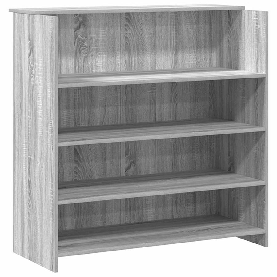 Receptiebalie 200x50x103,5 cm bewerkt hout grijs sonoma eiken