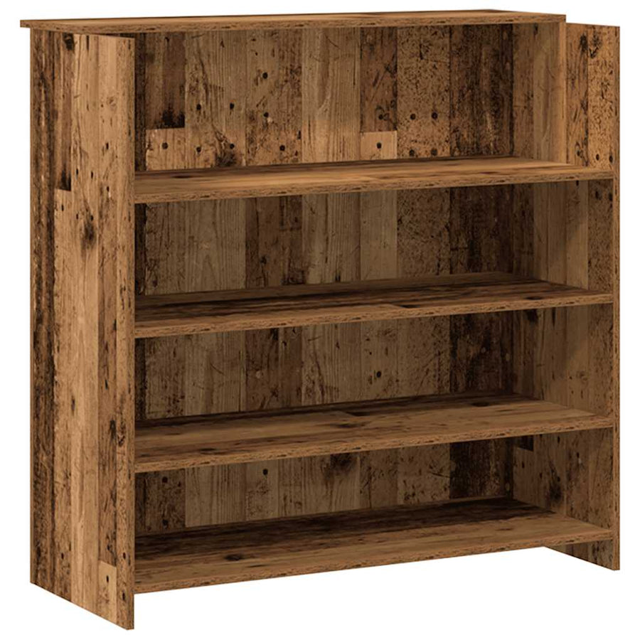 Receptiebalie 200X50X103,5 Cm Bewerkt Hout Kleurig 200 x 50 x 103.5 cm Oud hout