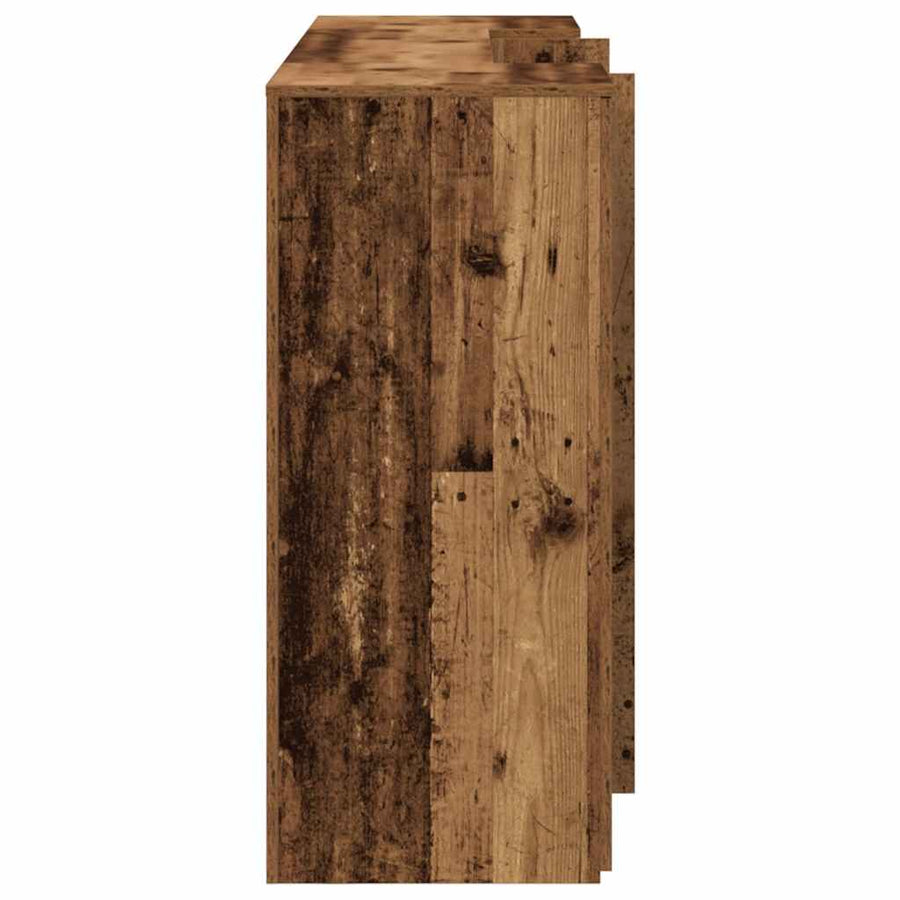 Receptiebalie 200X50X103,5 Cm Bewerkt Hout Kleurig 200 x 50 x 103.5 cm Oud hout