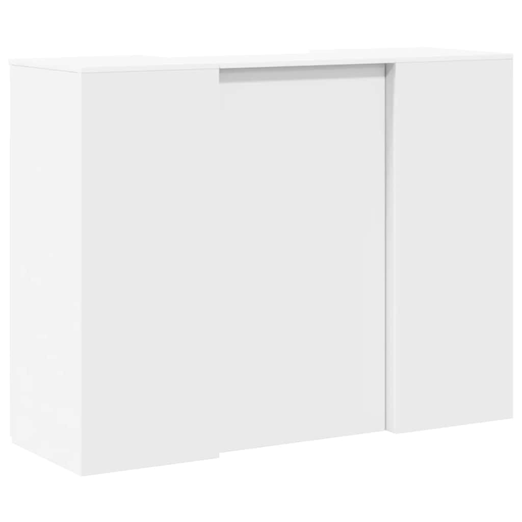 Receptiebalie 135x50x103,5 cm bewerkt hout wit