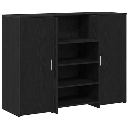 Receptiebalie 135X50X103,5 Cm Bewerkt Hout Eikenkleur 135 x 50 x 103.5 cm