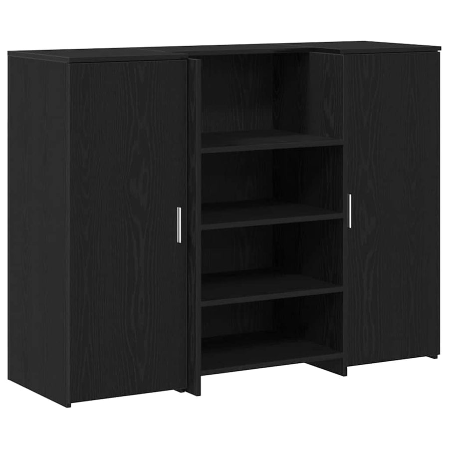 Receptiebalie 135X50X103,5 Cm Bewerkt Hout Eikenkleur 135 x 50 x 103.5 cm