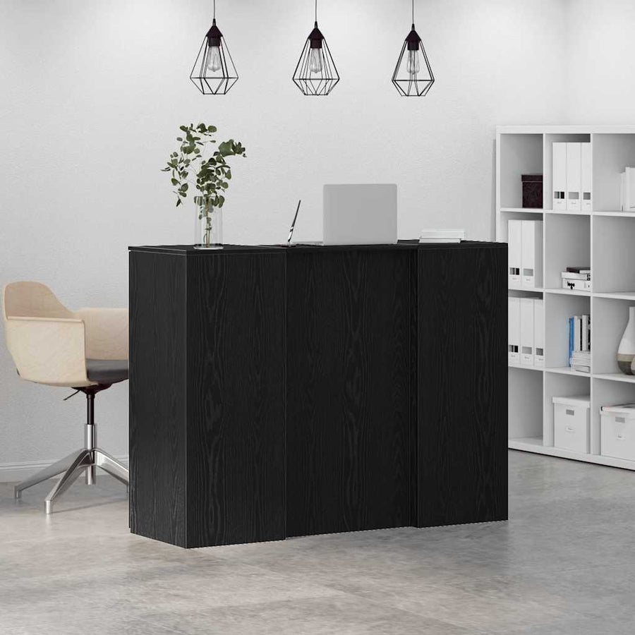 Receptiebalie 135X50X103,5 Cm Bewerkt Hout Eikenkleur 135 x 50 x 103.5 cm