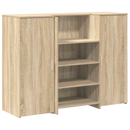 Receptiebalie 135X50X103,5 Cm Bewerkt Hout Kleurig 135 x 50 x 103.5 cm