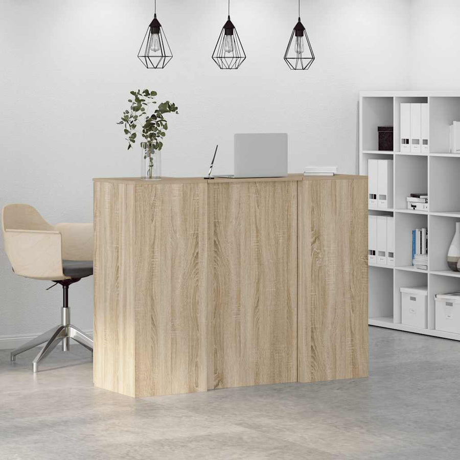 Receptiebalie 135X50X103,5 Cm Bewerkt Hout Kleurig 135 x 50 x 103.5 cm