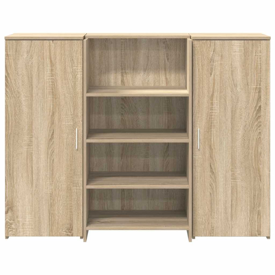 Receptiebalie 135X50X103,5 Cm Bewerkt Hout Kleurig 135 x 50 x 103.5 cm