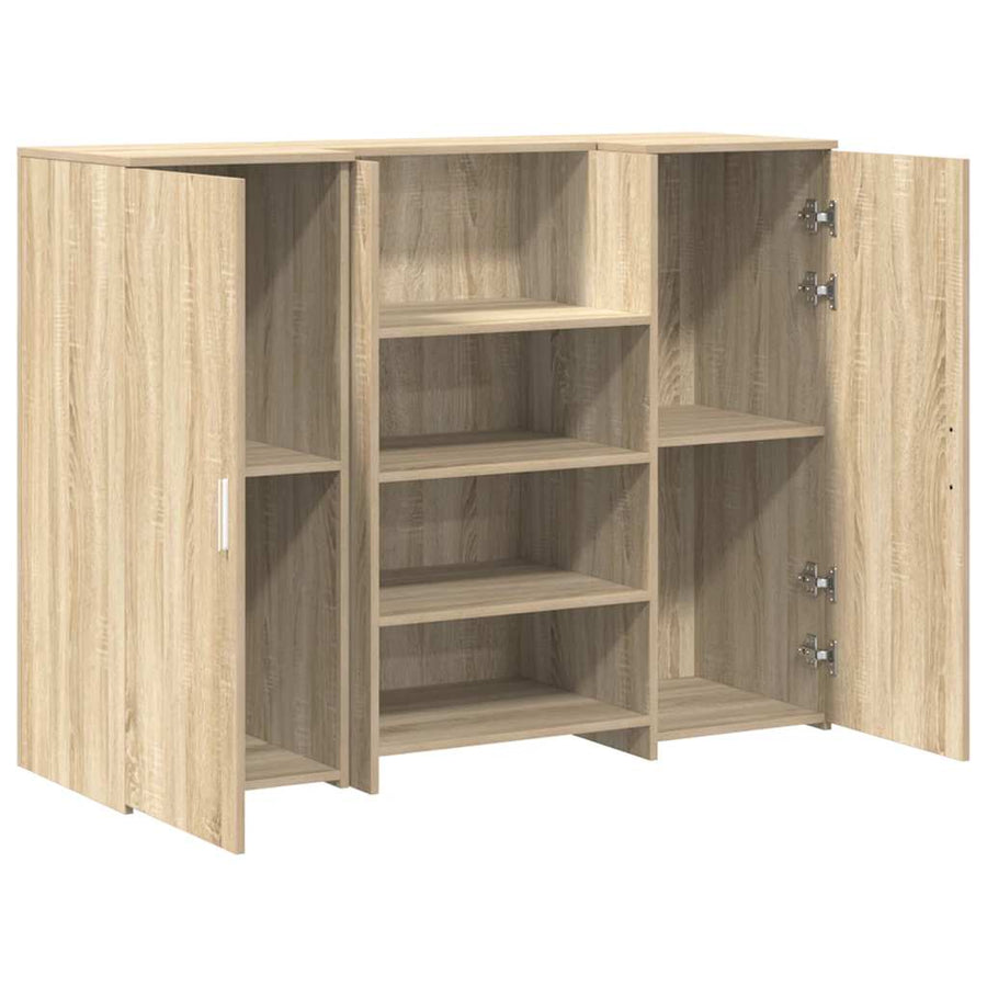 Receptiebalie 135X50X103,5 Cm Bewerkt Hout Kleurig 135 x 50 x 103.5 cm