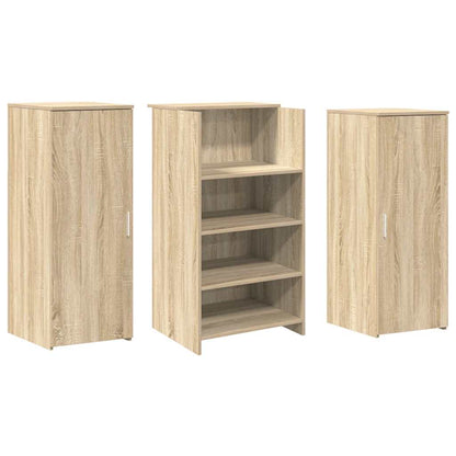 Receptiebalie 135X50X103,5 Cm Bewerkt Hout Kleurig 135 x 50 x 103.5 cm
