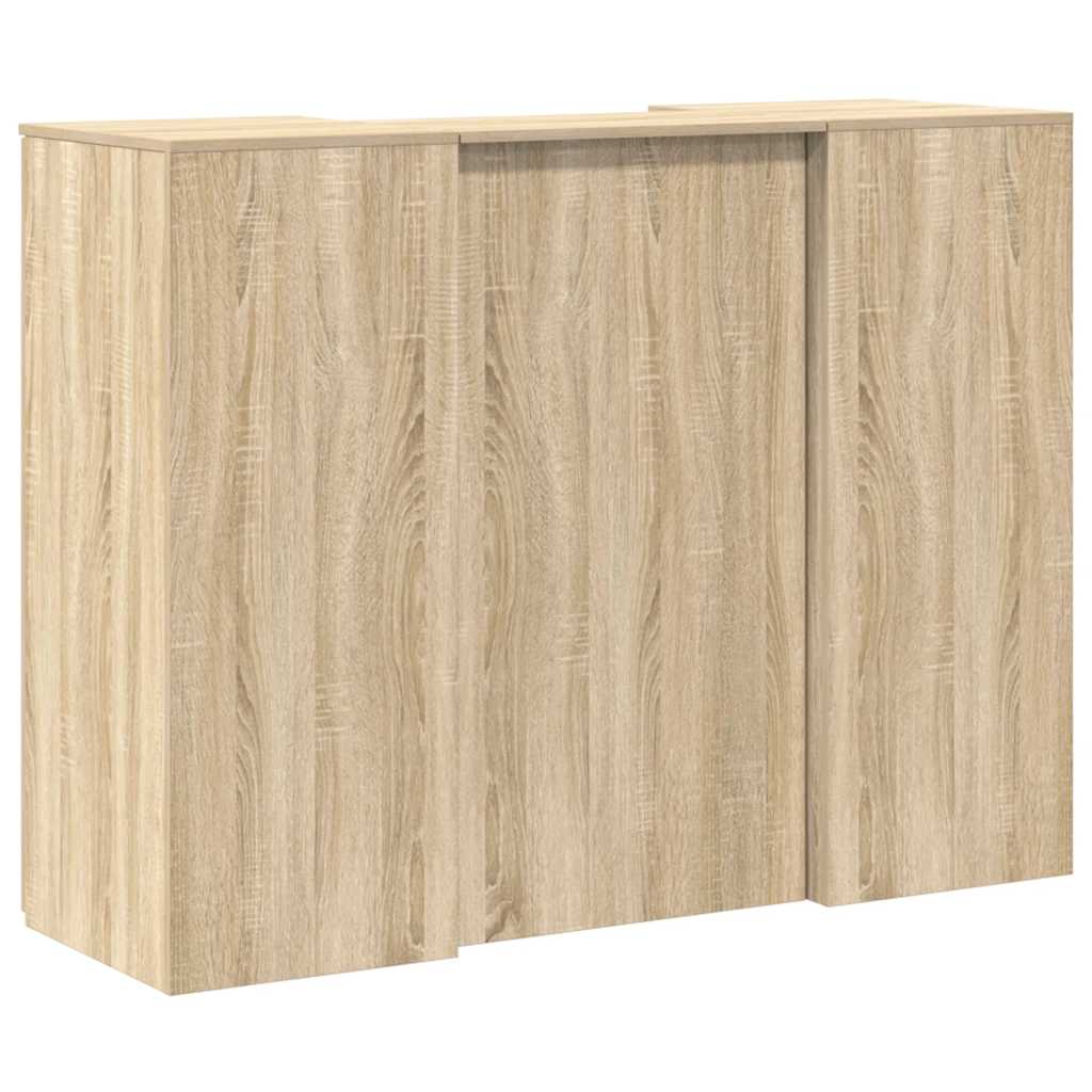 Receptiebalie 135X50X103,5 Cm Bewerkt Hout Kleurig 135 x 50 x 103.5 cm