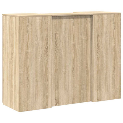 Receptiebalie 135X50X103,5 Cm Bewerkt Hout Kleurig 135 x 50 x 103.5 cm
