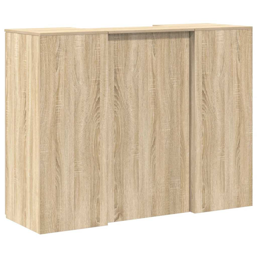 Receptiebalie 135X50X103,5 Cm Bewerkt Hout Kleurig 135 x 50 x 103.5 cm