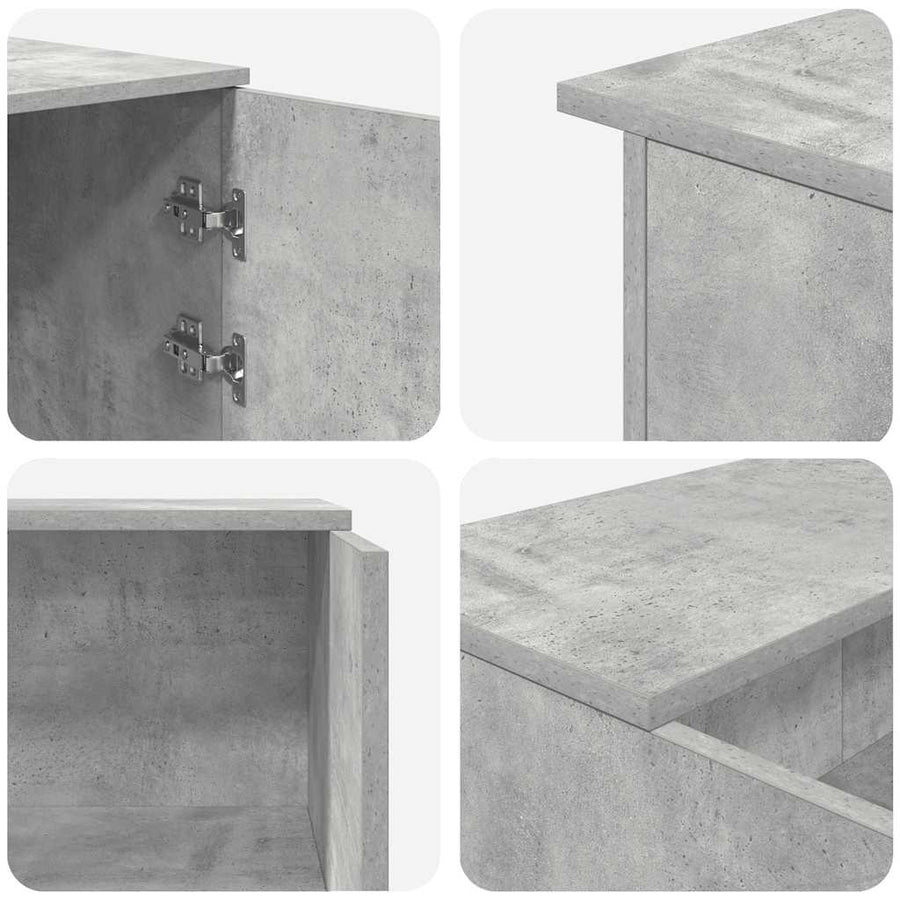 Receptiebalie 135X50X103,5 Cm Bewerkt Hout 135 x 50 x 103.5 cm