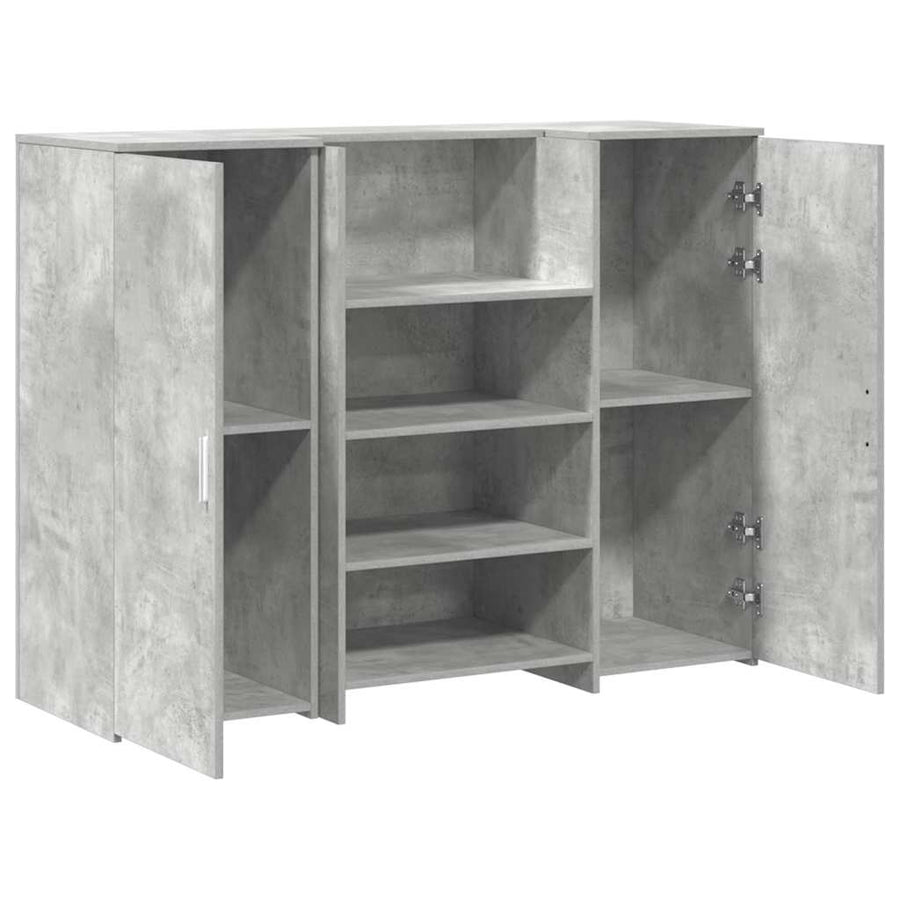 Receptiebalie 135X50X103,5 Cm Bewerkt Hout 135 x 50 x 103.5 cm