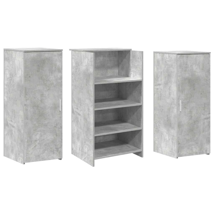 Receptiebalie 135X50X103,5 Cm Bewerkt Hout 135 x 50 x 103.5 cm