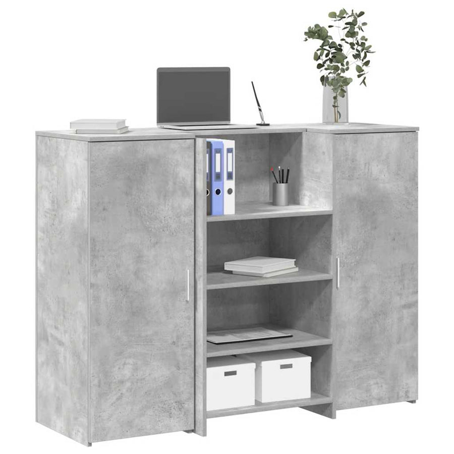 Receptiebalie 135X50X103,5 Cm Bewerkt Hout 135 x 50 x 103.5 cm