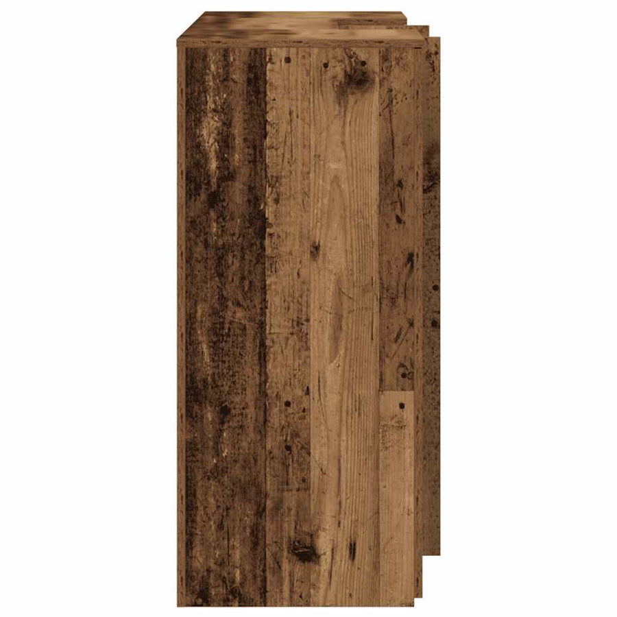 Receptiebalie 135X50X103,5 Cm Bewerkt Hout Kleurig 135 x 50 x 103.5 cm Oud hout