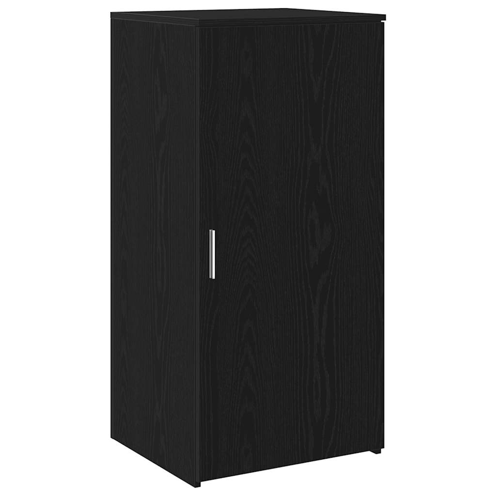 Receptiebalie 155x50x103,5 cm bewerkt hout zwart eikenkleur