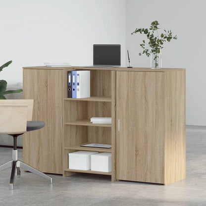 Receptiebalie 155X50X103,5 Cm Bewerkt Hout Kleurig 155 x 50 x 103.5 cm Sonoma eiken