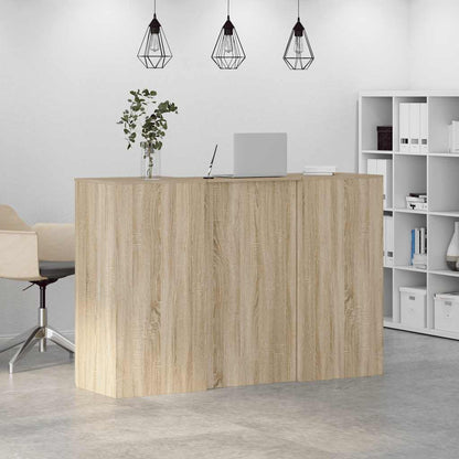 Receptiebalie 155X50X103,5 Cm Bewerkt Hout Kleurig 155 x 50 x 103.5 cm Sonoma eiken