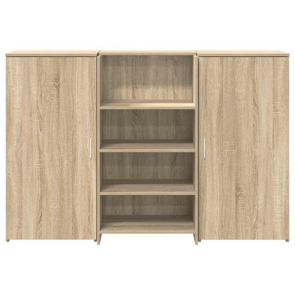 Receptiebalie 155X50X103,5 Cm Bewerkt Hout Kleurig 155 x 50 x 103.5 cm Sonoma eiken