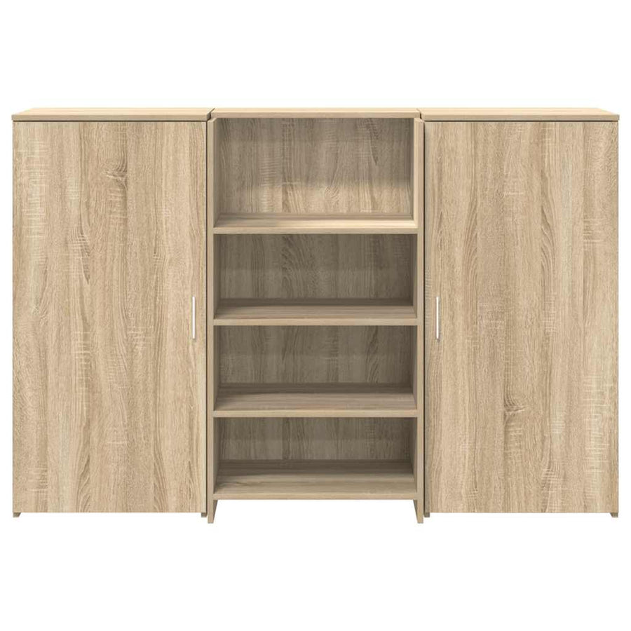 Receptiebalie 155X50X103,5 Cm Bewerkt Hout Kleurig 155 x 50 x 103.5 cm Sonoma eiken
