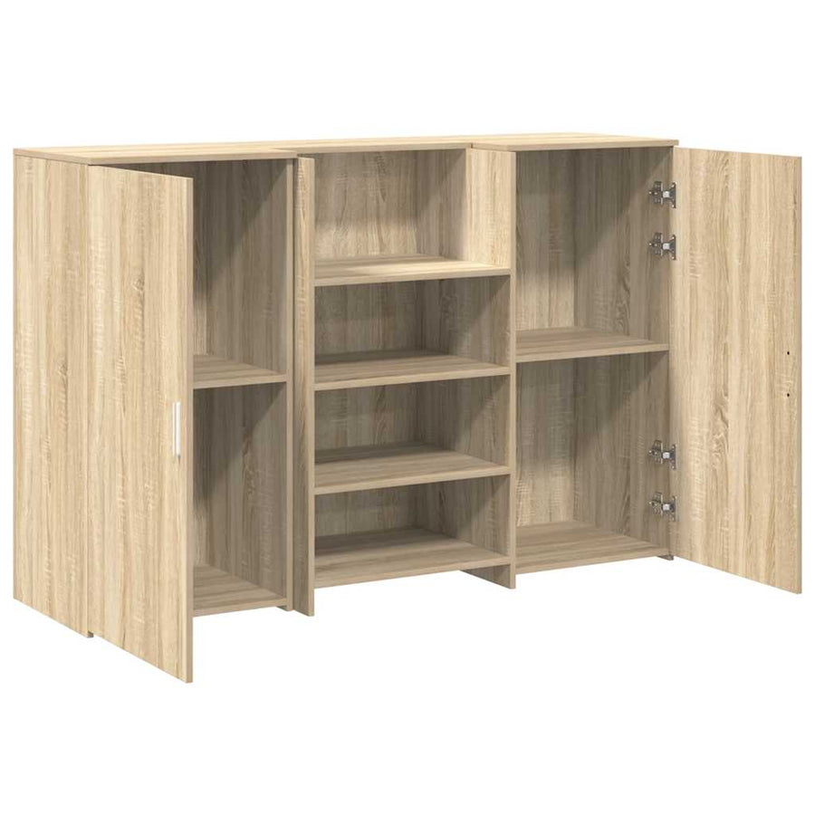 Receptiebalie 155X50X103,5 Cm Bewerkt Hout Kleurig 155 x 50 x 103.5 cm Sonoma eiken