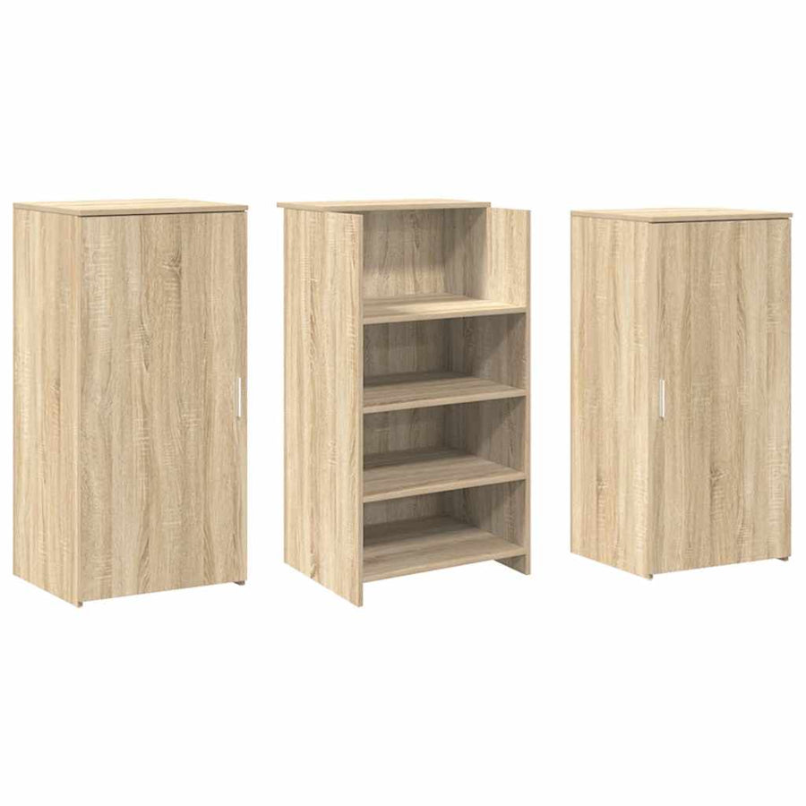 Receptiebalie 155X50X103,5 Cm Bewerkt Hout Kleurig 155 x 50 x 103.5 cm Sonoma eiken