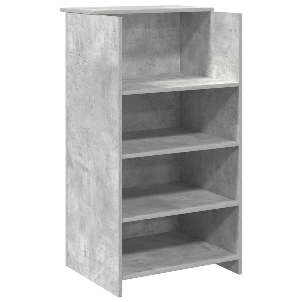 Receptiebalie 155X50X103,5 Cm Bewerkt Hout 155 x 50 x 103.5 cm Betongrijs