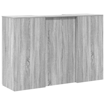 Receptiebalie 155x50x103,5 cm bewerkt hout grijs sonoma eiken