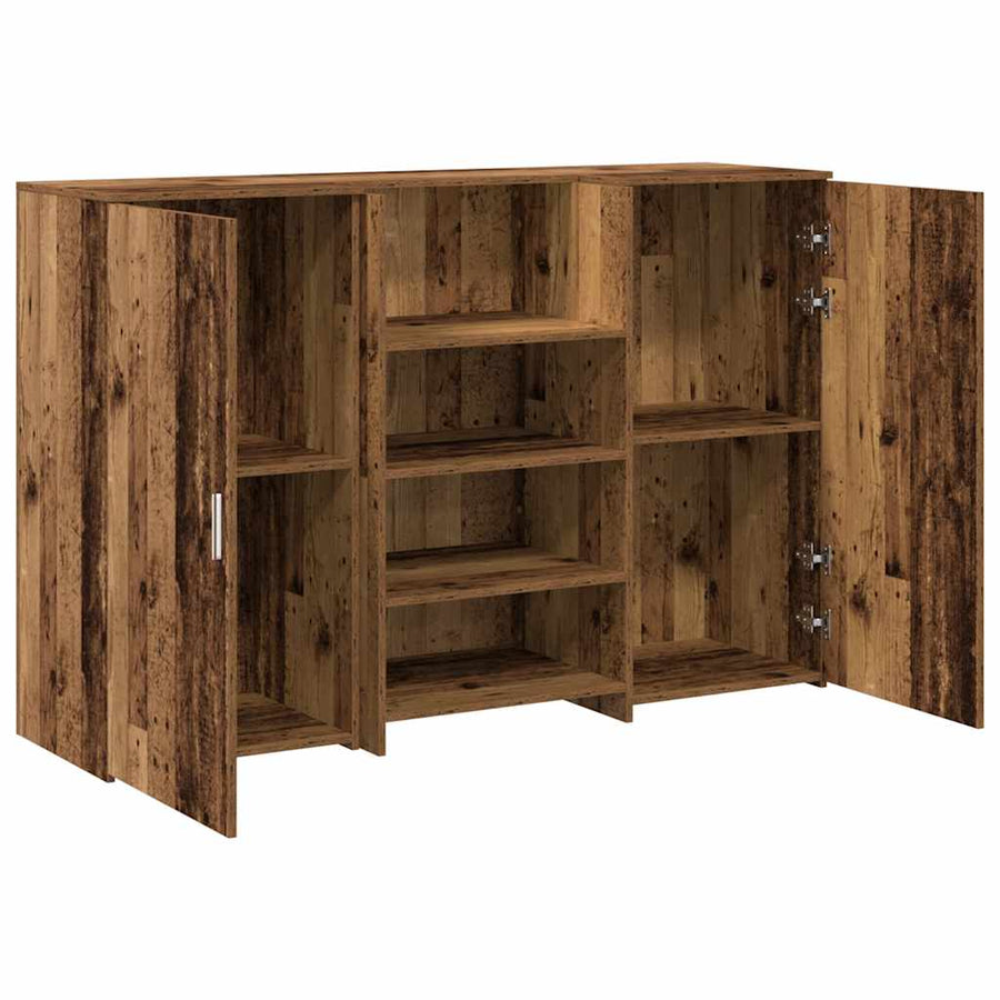 Receptiebalie 155X50X103,5 Cm Bewerkt Hout Kleurig 155 x 50 x 103.5 cm Oud hout