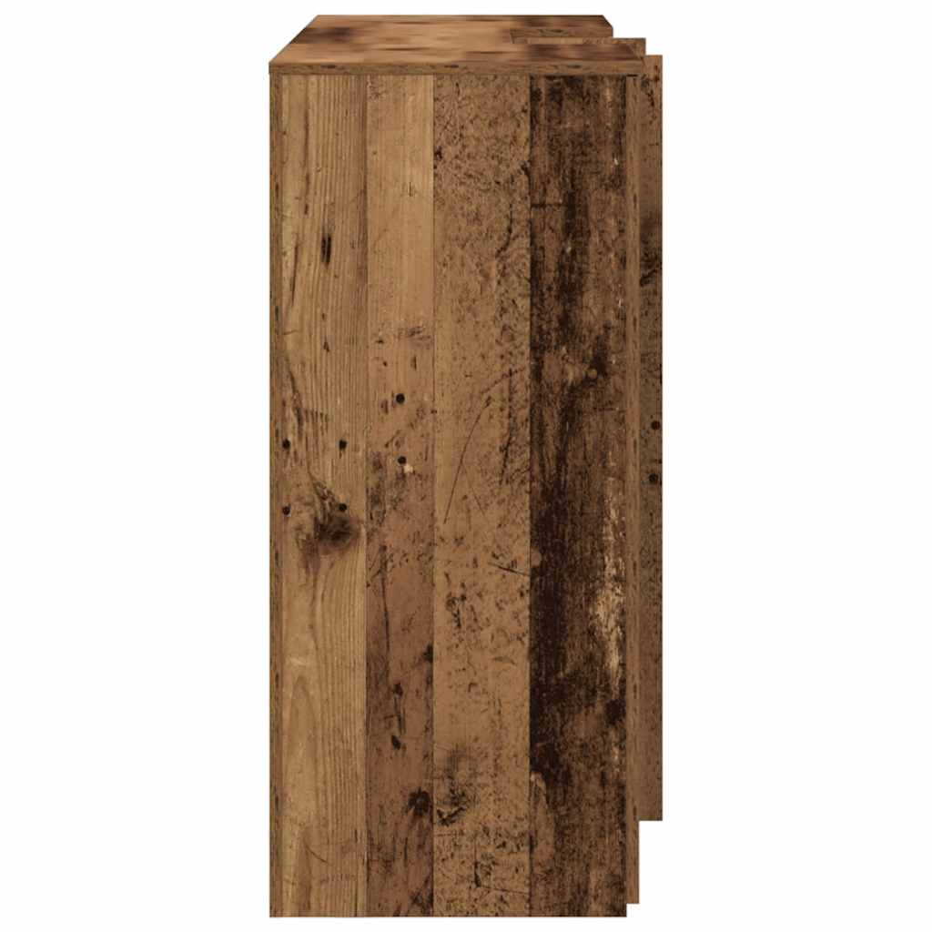 Receptiebalie 155X50X103,5 Cm Bewerkt Hout Kleurig 155 x 50 x 103.5 cm Oud hout