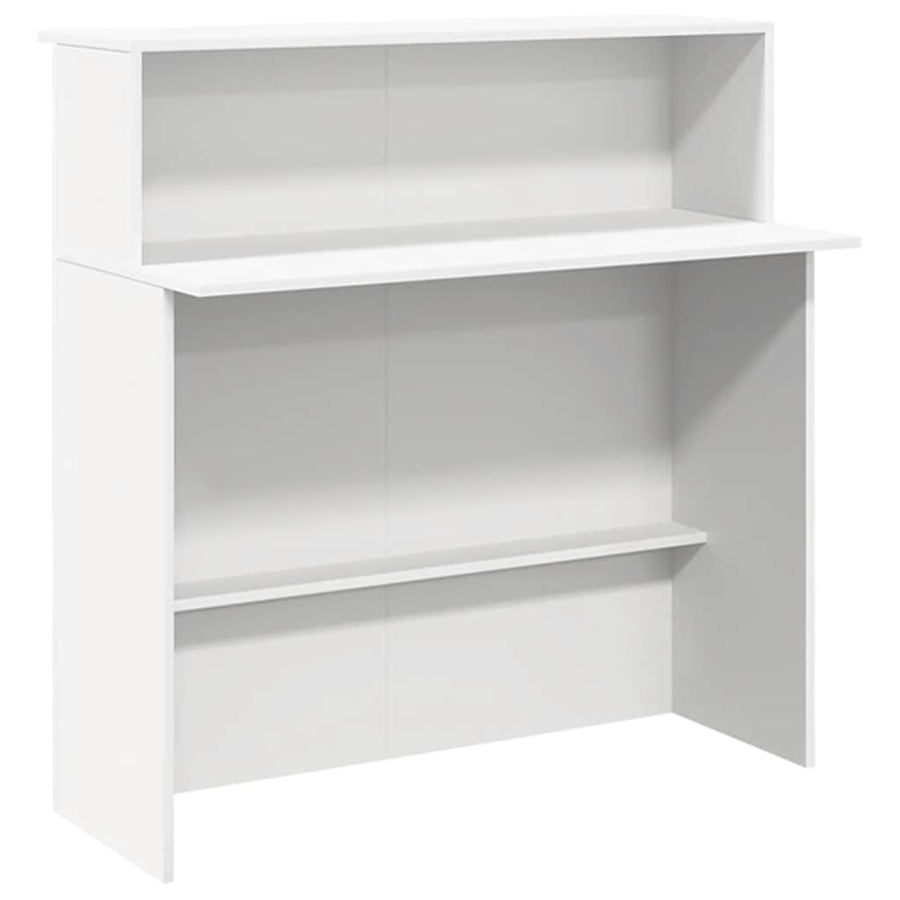 Receptiebalie 180x50x103,5 cm bewerkt hout wit