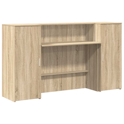 Receptiebalie 180X50X103,5 Cm Bewerkt Hout Kleurig 180 x 50 x 103.5 cm
