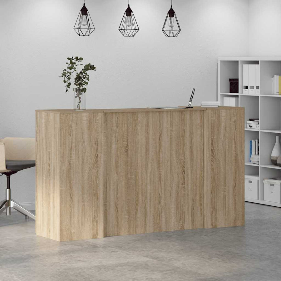 Receptiebalie 180X50X103,5 Cm Bewerkt Hout Kleurig 180 x 50 x 103.5 cm