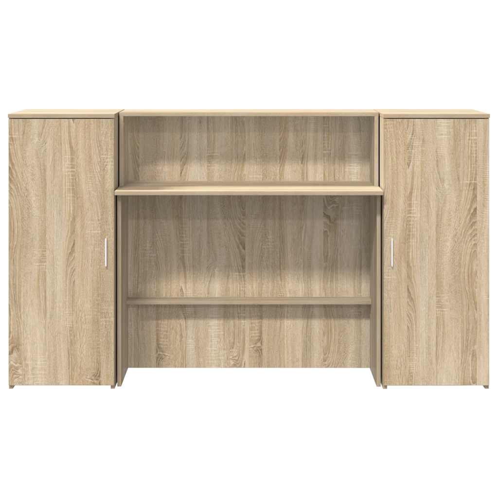 Receptiebalie 180X50X103,5 Cm Bewerkt Hout Kleurig 180 x 50 x 103.5 cm