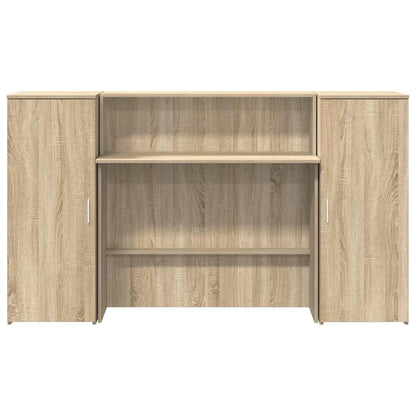 Receptiebalie 180X50X103,5 Cm Bewerkt Hout Kleurig 180 x 50 x 103.5 cm
