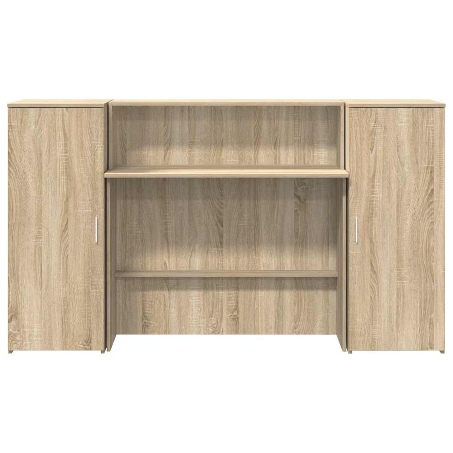 Receptiebalie 180X50X103,5 Cm Bewerkt Hout Kleurig 180 x 50 x 103.5 cm