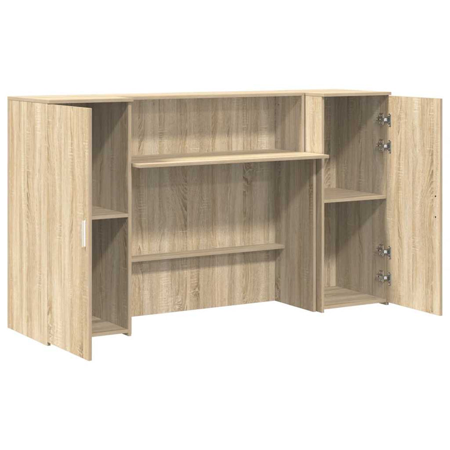 Receptiebalie 180X50X103,5 Cm Bewerkt Hout Kleurig 180 x 50 x 103.5 cm