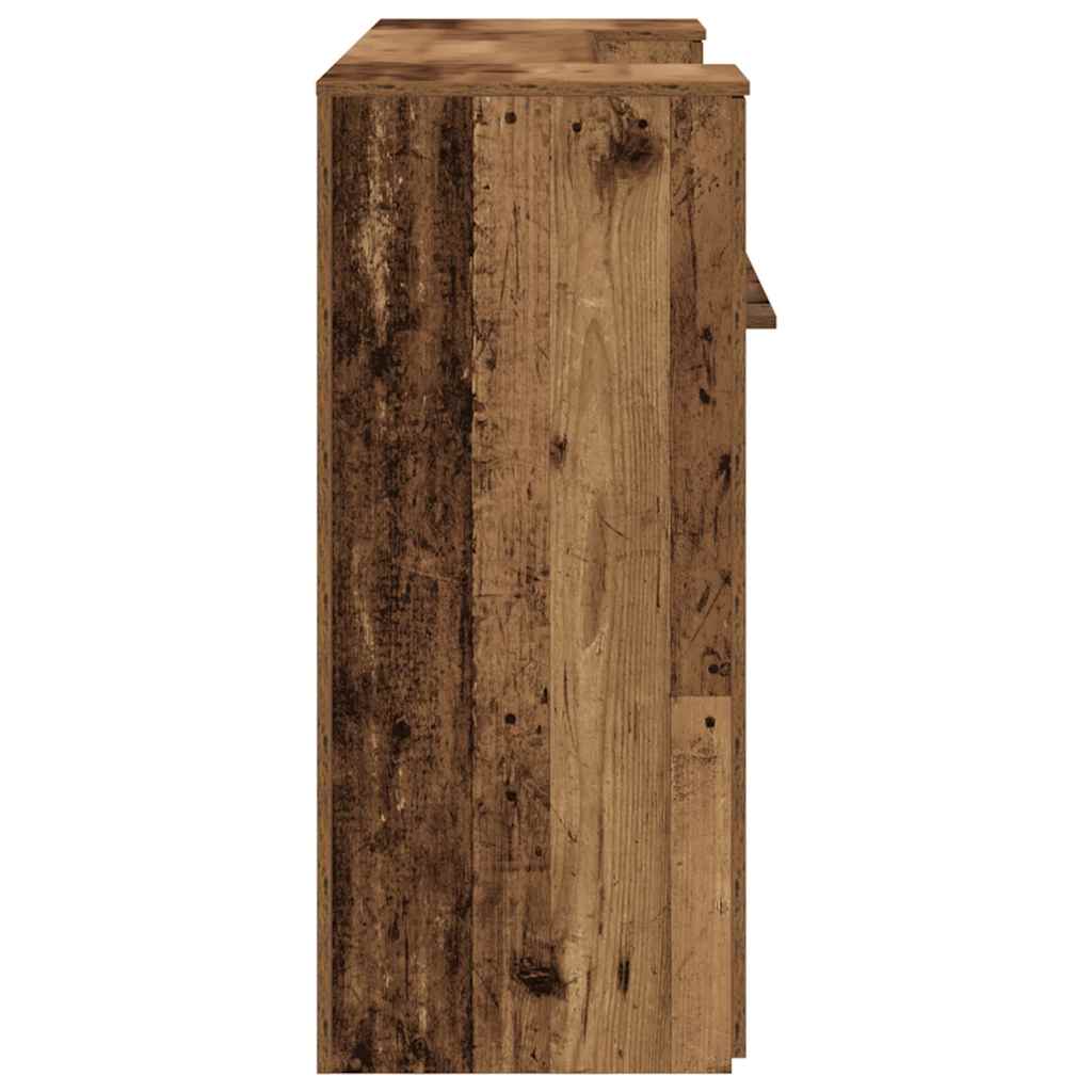 Receptiebalie 180x50x103,5 cm bewerkt hout oud houtkleurig