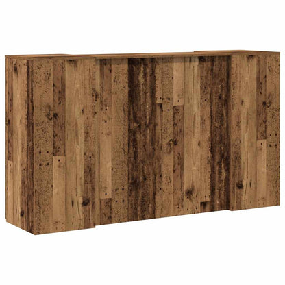 Receptiebalie 180x50x103,5 cm bewerkt hout oud houtkleurig