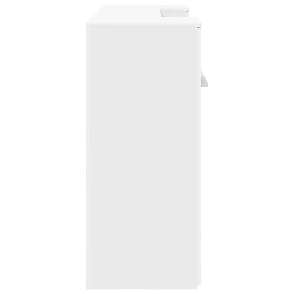 Receptiebalie 200x50x103,5 cm bewerkt hout wit