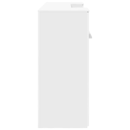 Receptiebalie 200x50x103,5 cm bewerkt hout wit