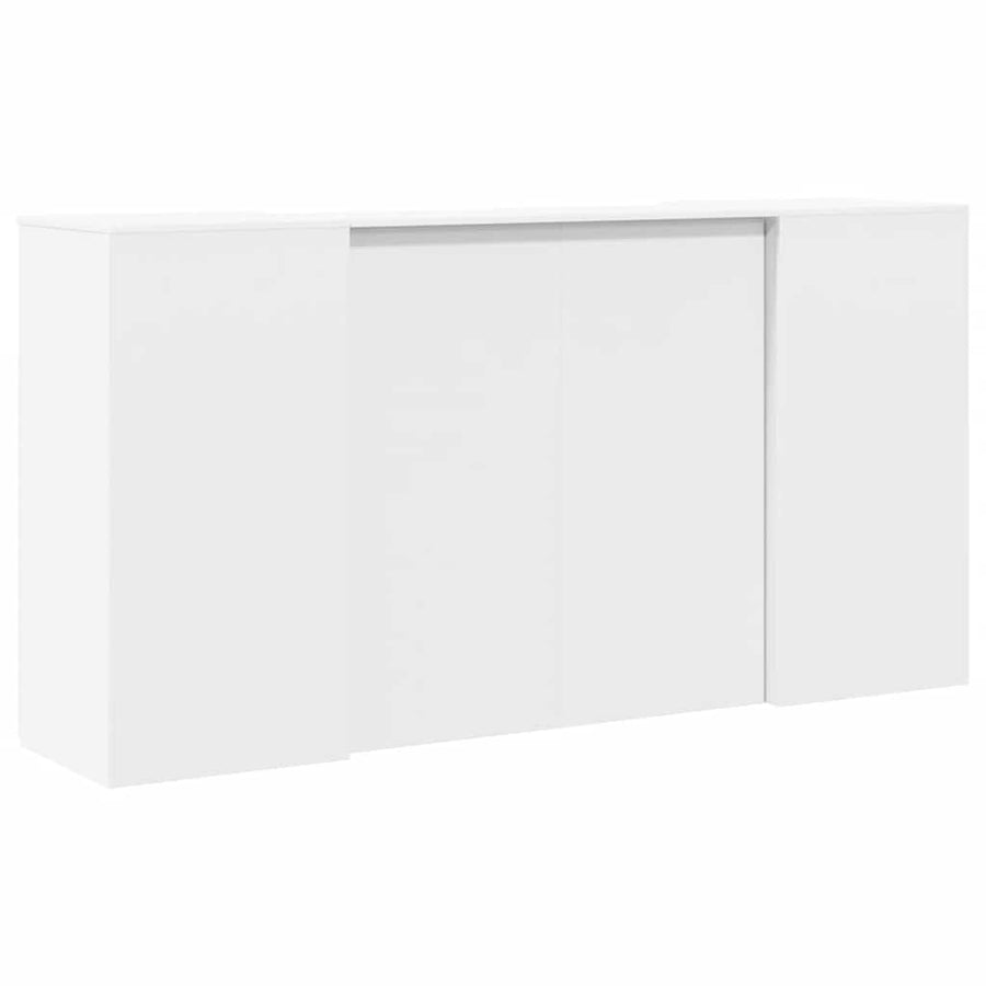 Receptiebalie 200x50x103,5 cm bewerkt hout wit