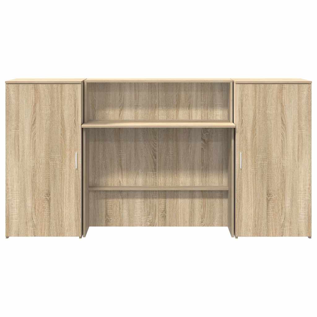 Receptiebalie 200x50x103,5 cm bewerkt hout sonoma eikenkleurig