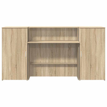 Receptiebalie 200x50x103,5 cm bewerkt hout sonoma eikenkleurig