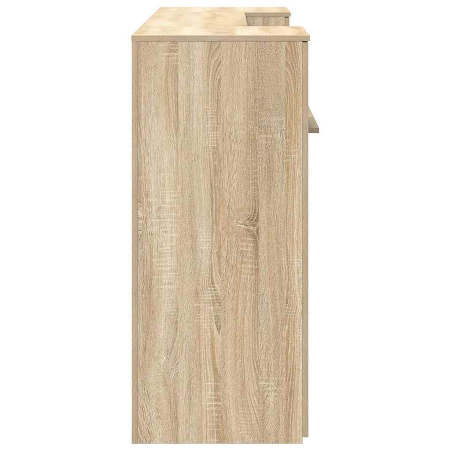 Receptiebalie 200x50x103,5 cm bewerkt hout sonoma eikenkleurig