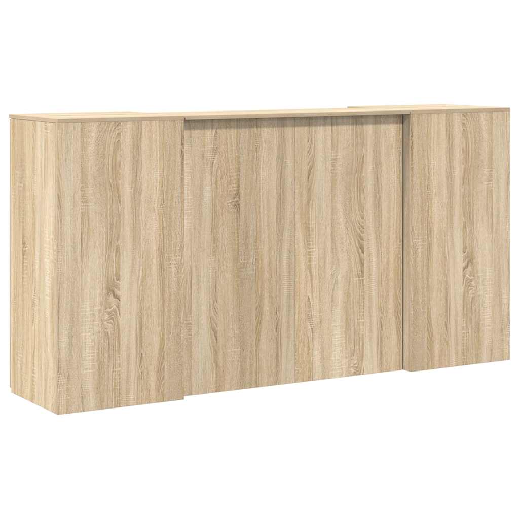 Receptiebalie 200x50x103,5 cm bewerkt hout sonoma eikenkleurig